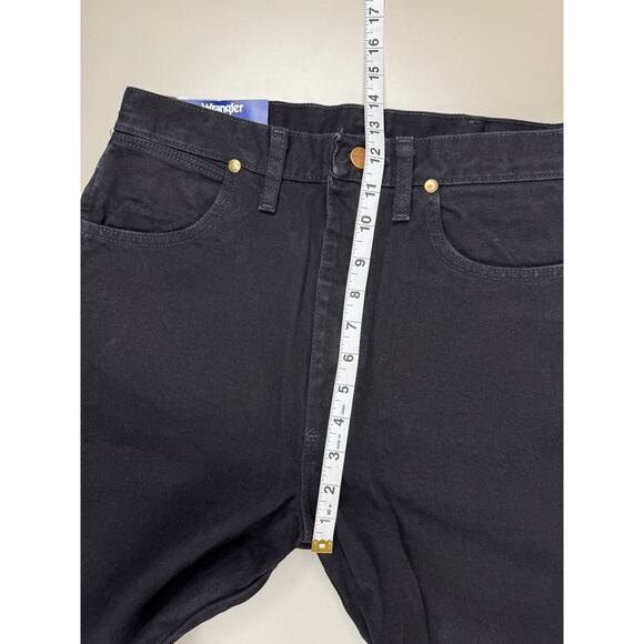 NWT Wrangler Womens Cowboy Cut Jeans 7x34 Black 14MWZ Natural Rise Slim Tapered - Picture 7 of 12